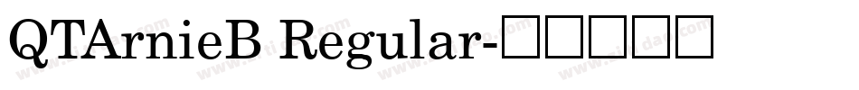 QTArnieB Regular字体转换